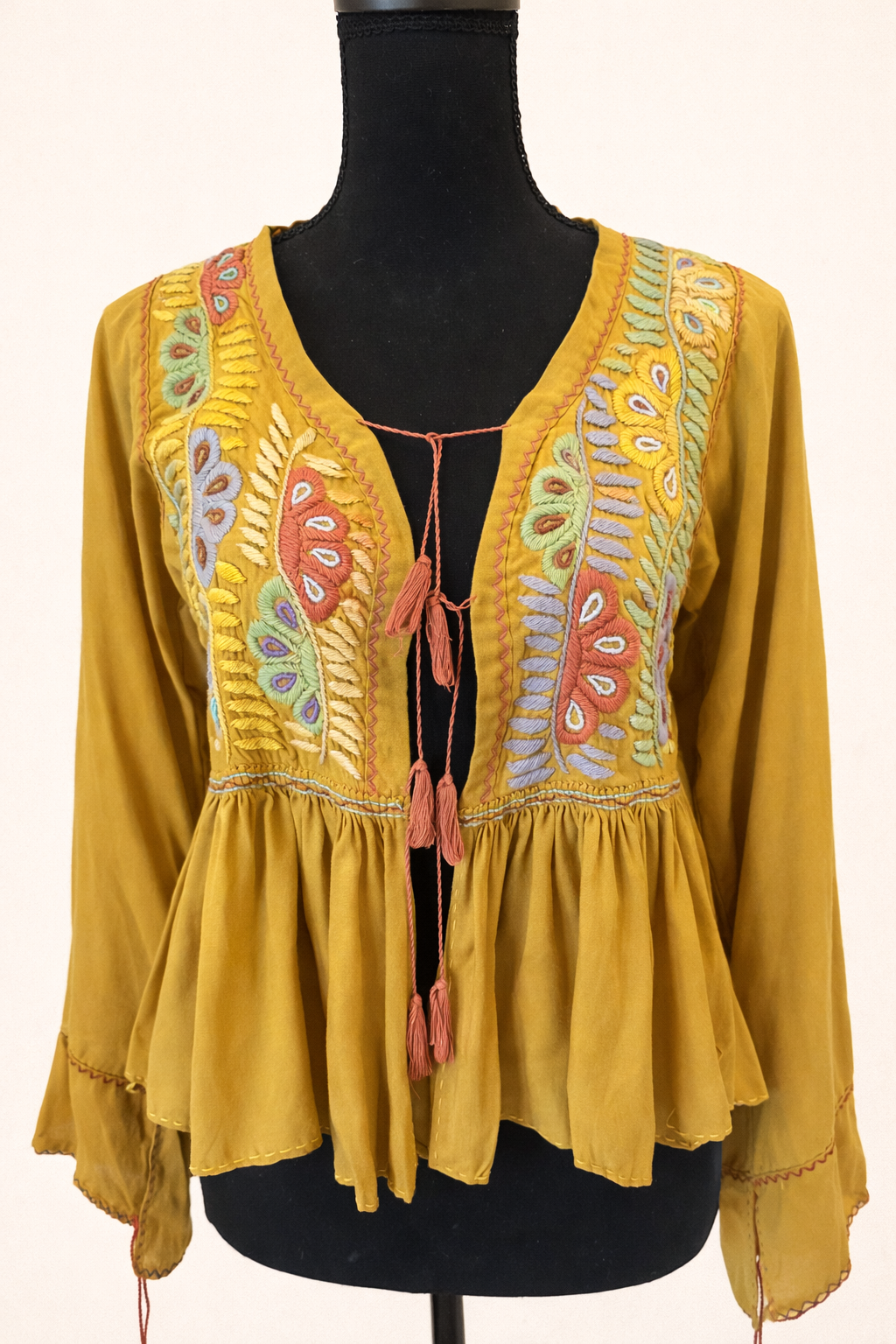 Flowly Long Sleeve yellow Blouse
