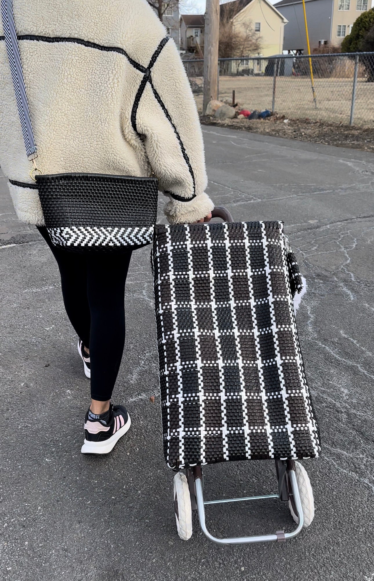Carrito Artesanal Set- Chocolate & Black Stripped