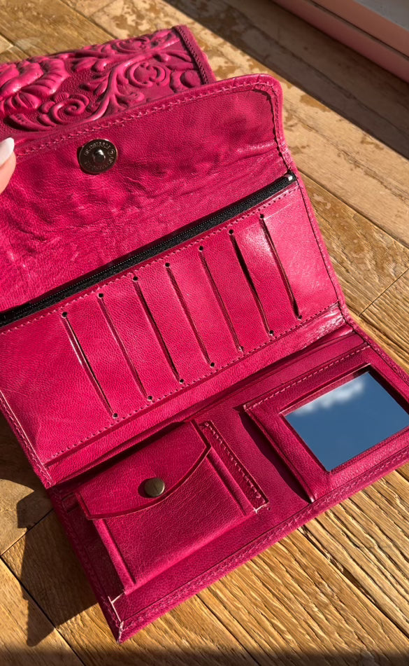 Kalli HandBag & Wallet - Rosa Mexicano