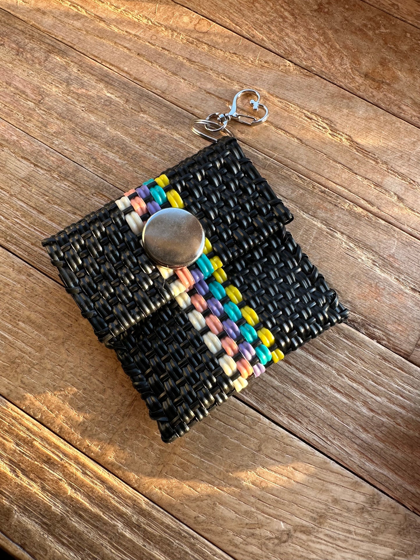 Mini Monedero Plastic - Black Multi Color