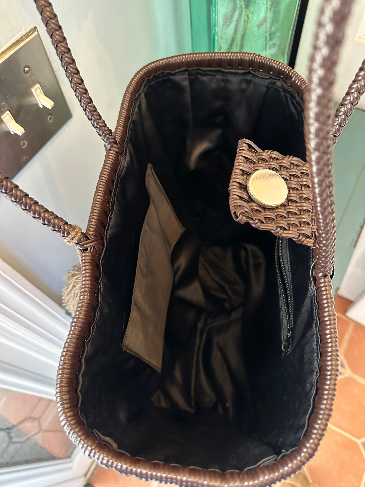 Ojo Tote Bag - Brown & Gold